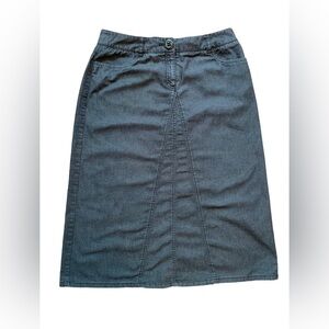 Nine & Co by Nine West gray denim skirt size 10